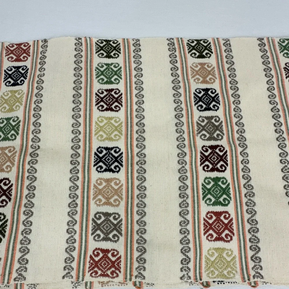 Mexican Southwest Backstrap Loom Table Runner 74 x 14.2”
